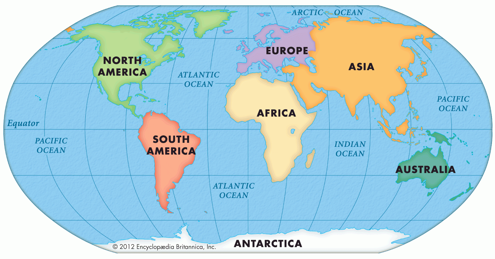 Viewing Gallery For World Map Continents For Kids 