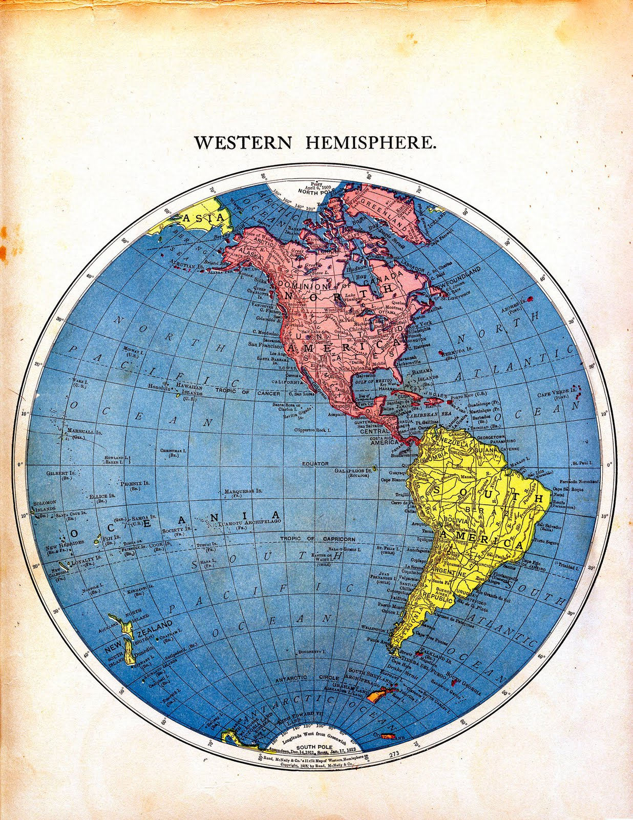 Vintage Printable Map Of The World Part 1 The Vintage Printable Map Of The World Part 1 The