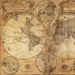 Vintage World Map Canvas Print