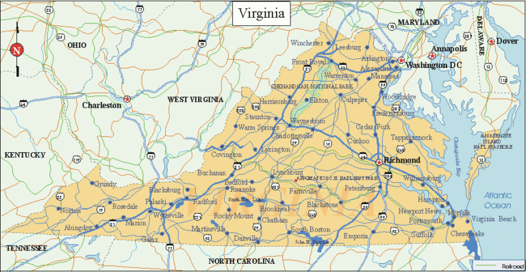Virginia Facts And Symbols US State Facts