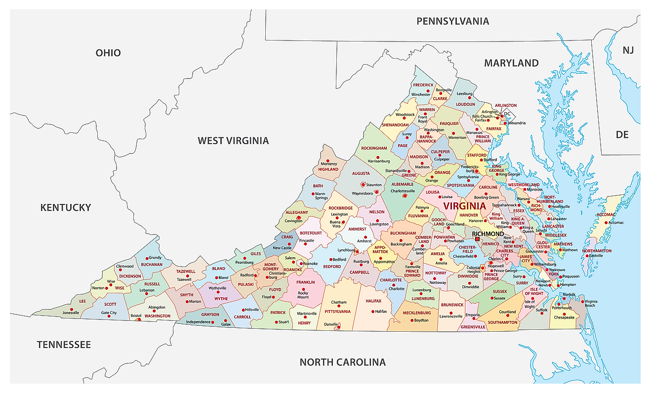 Virginia Maps Facts World Atlas Virginia Maps Facts World Atlas