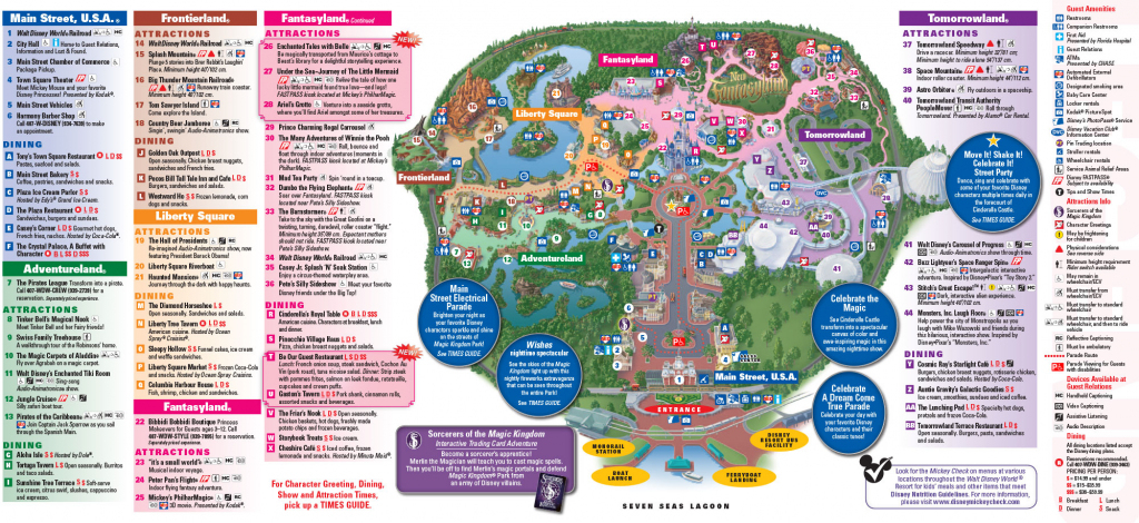 Walt Disney World Printable Maps Printable Maps