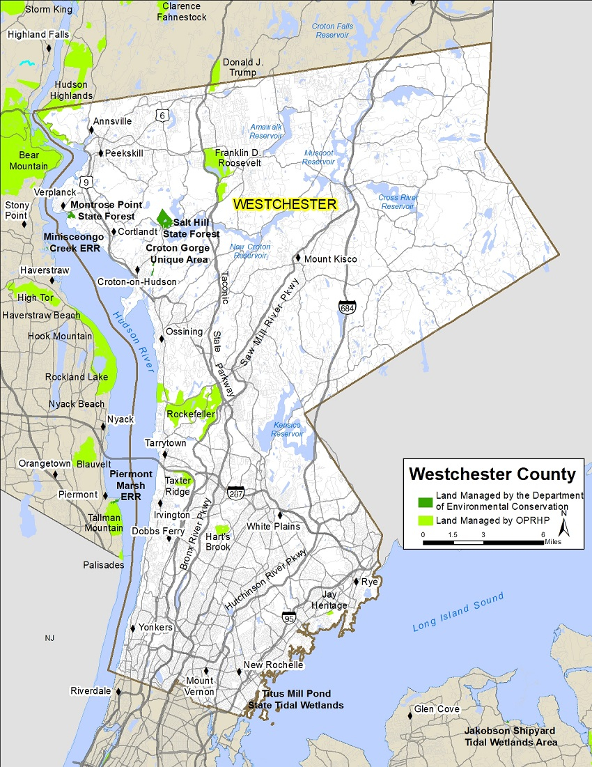 Westchester County Map NYS Dept Of Environmental 
