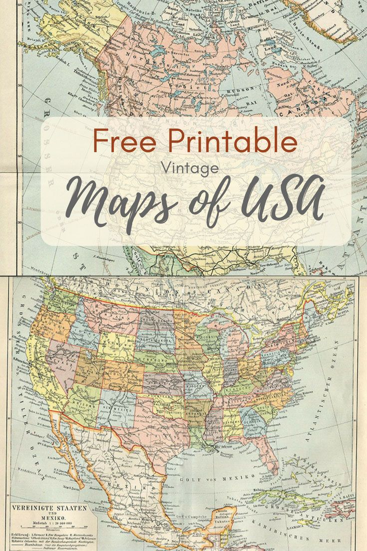 Wonderful Free Printable Vintage Maps To Download Map 