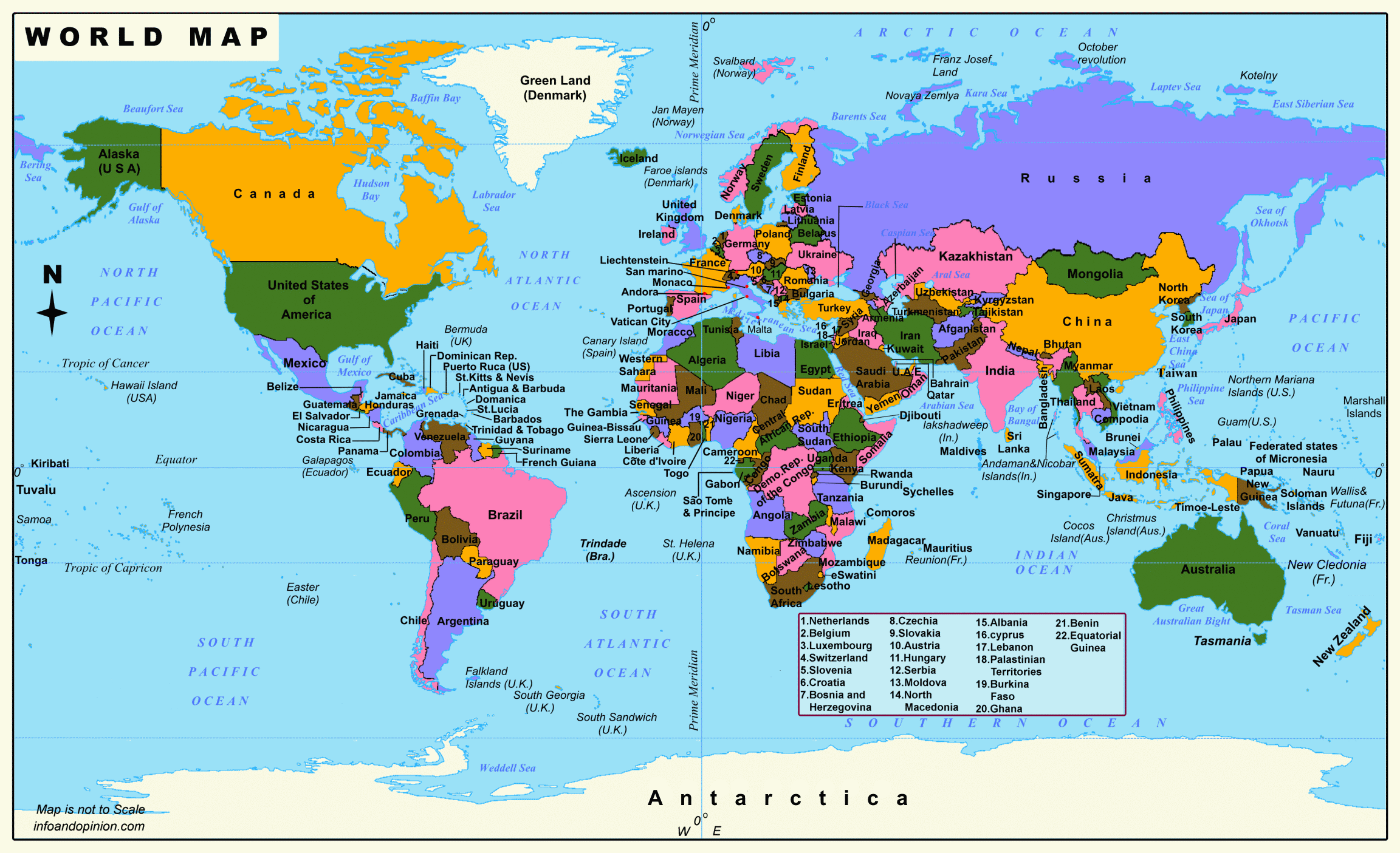 World Map HD Image Infoandopinion