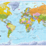 World Political Map Huge Size 1 20m Scale Locked PDF
