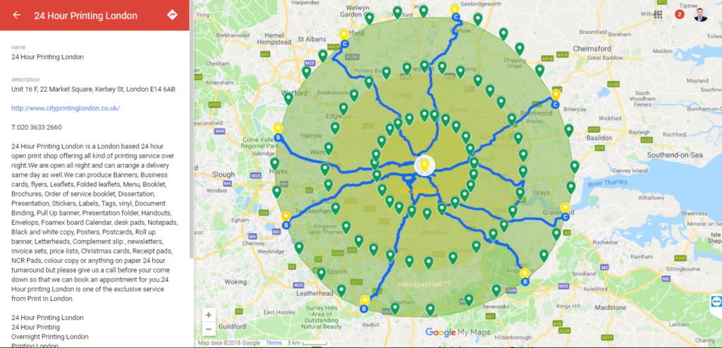 Create 400 Google Map Pin Citations With Driving 