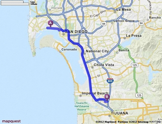 Driving Directions From San Diego International Airport 