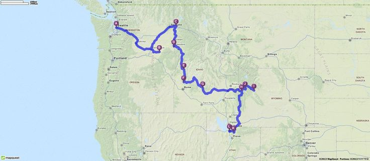 Driving Directions From Seattle Washington To Salt Lake 