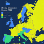 Driving Directions In Europe 1922 MapPorn Geography
