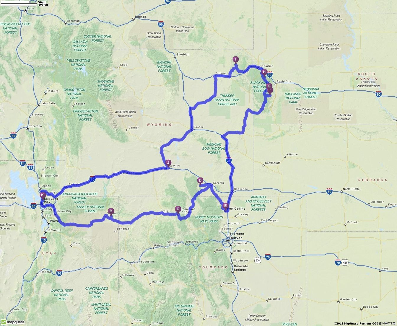 Driving Directions Map Utah Vacation Trip Park Forest Driving Directions Map Utah Vacation Trip Park Forest