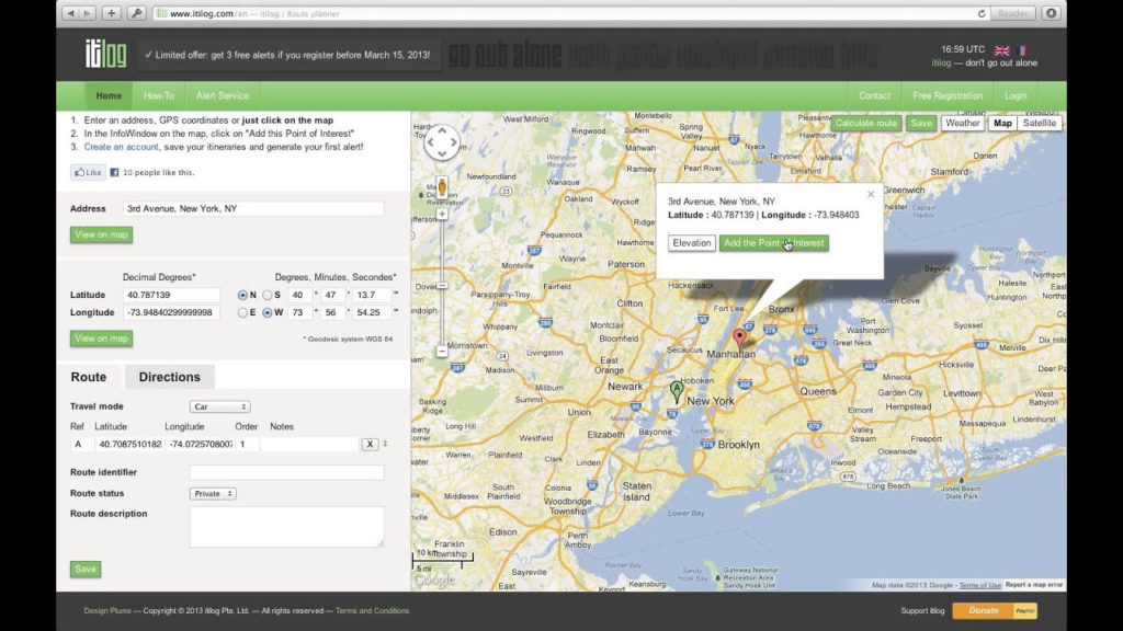 Get Google Maps Driving Directions With Itilog Multiple 