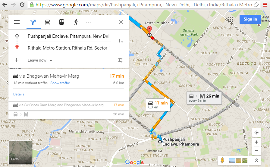 Google Maps API V3 How Show The Direction From A Point A 
