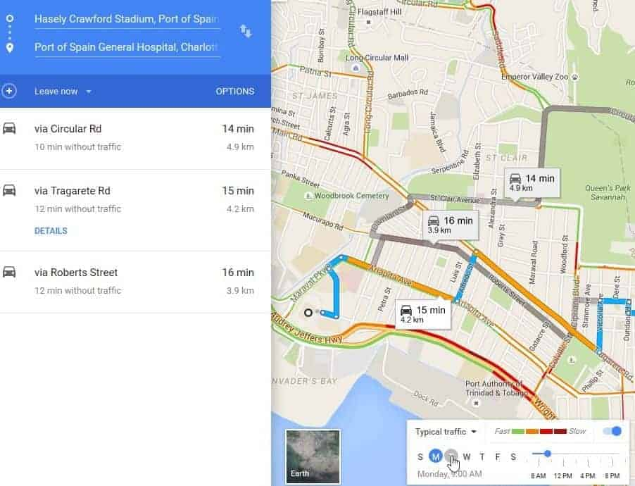 Google Maps Can Show Traffic Conditions When Getting 