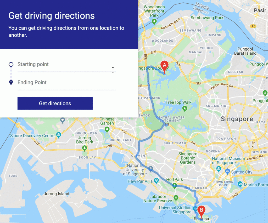  Google Maps Clone Driving Directions Learn JavaScript