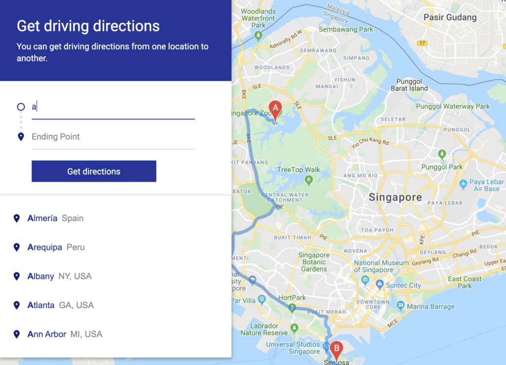  Google Maps Clone Driving Directions Learn JavaScript