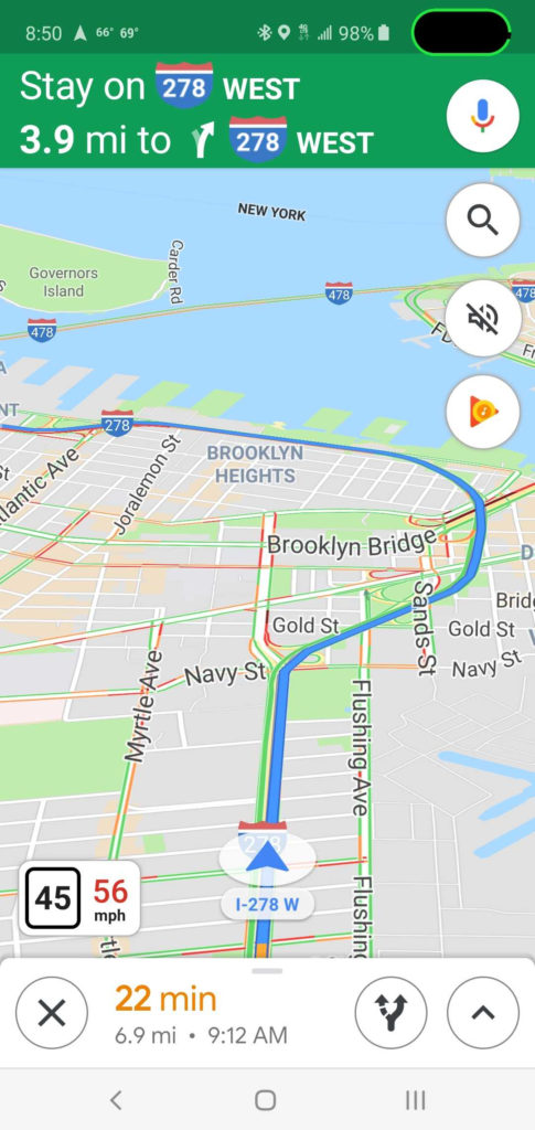 Google Maps Gets An On screen Speedometer While Driving