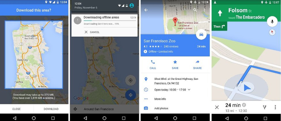 Google Maps Gets Offline Search And Directions BBC News