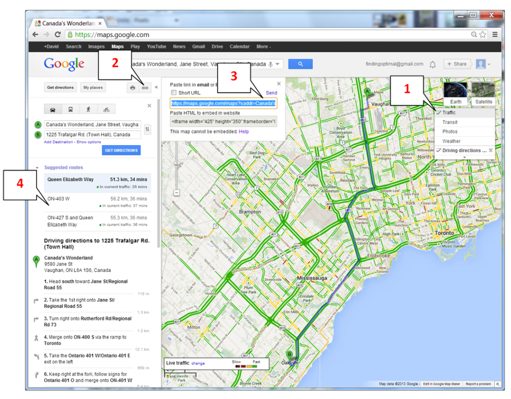 Google Maps Toronto Traffic