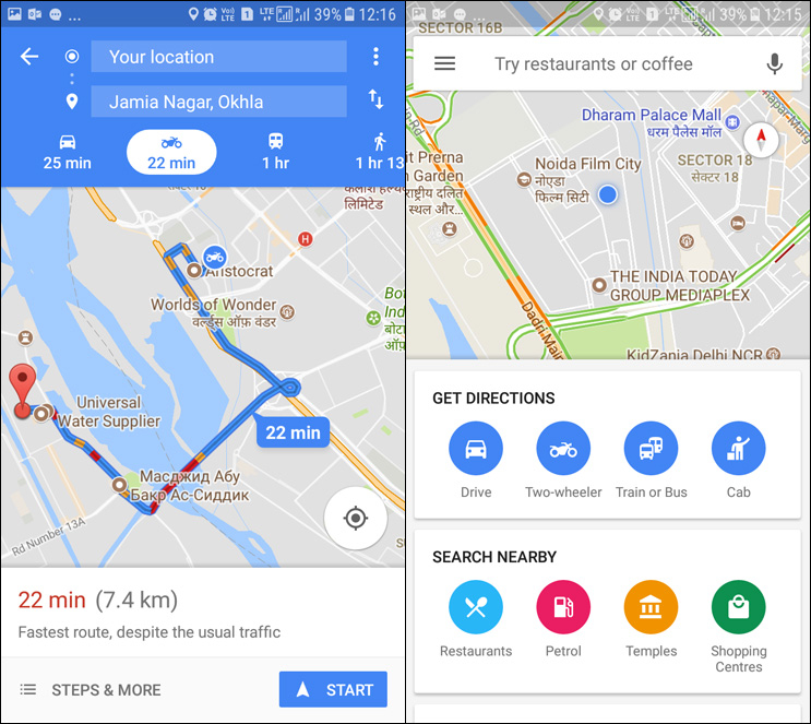 Google Maps Two Wheeler Mode Launches In India More 