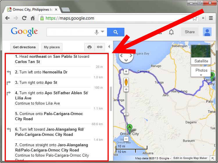 How To Get Driving Directions In Google Maps 4 Steps