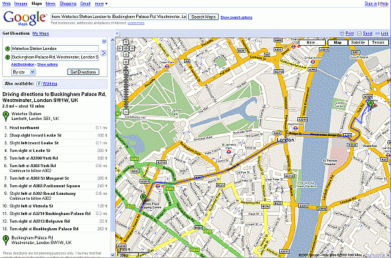 London Map Directions