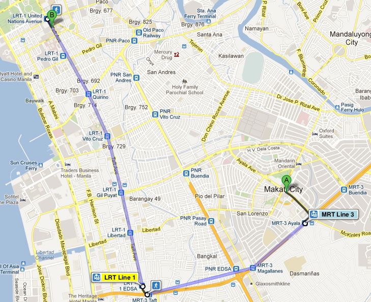 Metro Manila Train Directions Now Available In Google Maps 