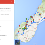 New Zealand Road Trip Map On Google Maps Bel Around The