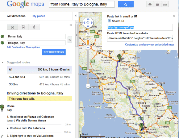 Short URLs Back In Google Maps Short URLs Back In Google Maps