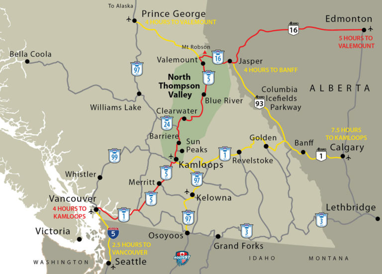 The Journey Directions And Maps For British Columbia s