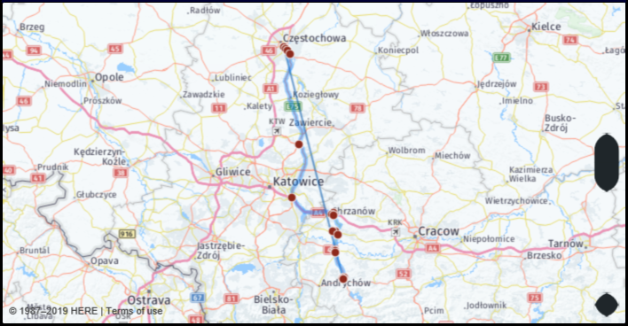 What Is The Distance From Czestochowa Poland To Wadowice 