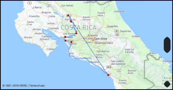 What Is The Distance From La Fortuna Costa Rica To Uvita