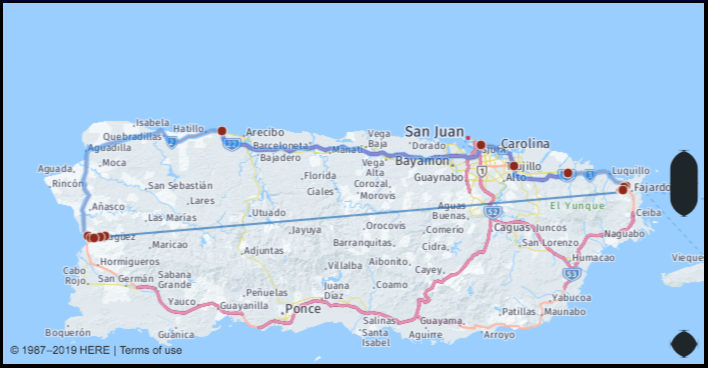 What Is The Driving Distance From Mayaguez Puerto Rico To 