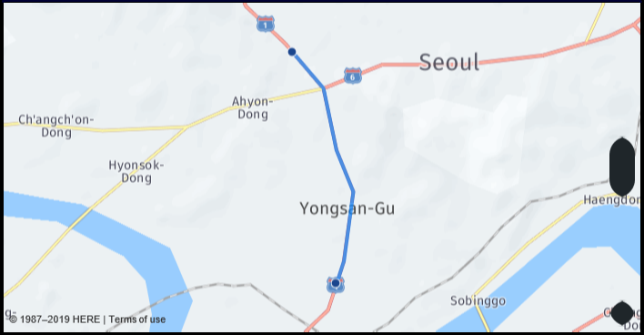 What Is The Driving Distance From Seoul Korea South To 