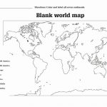 7 Continents Worksheet For Kindergarten World Map