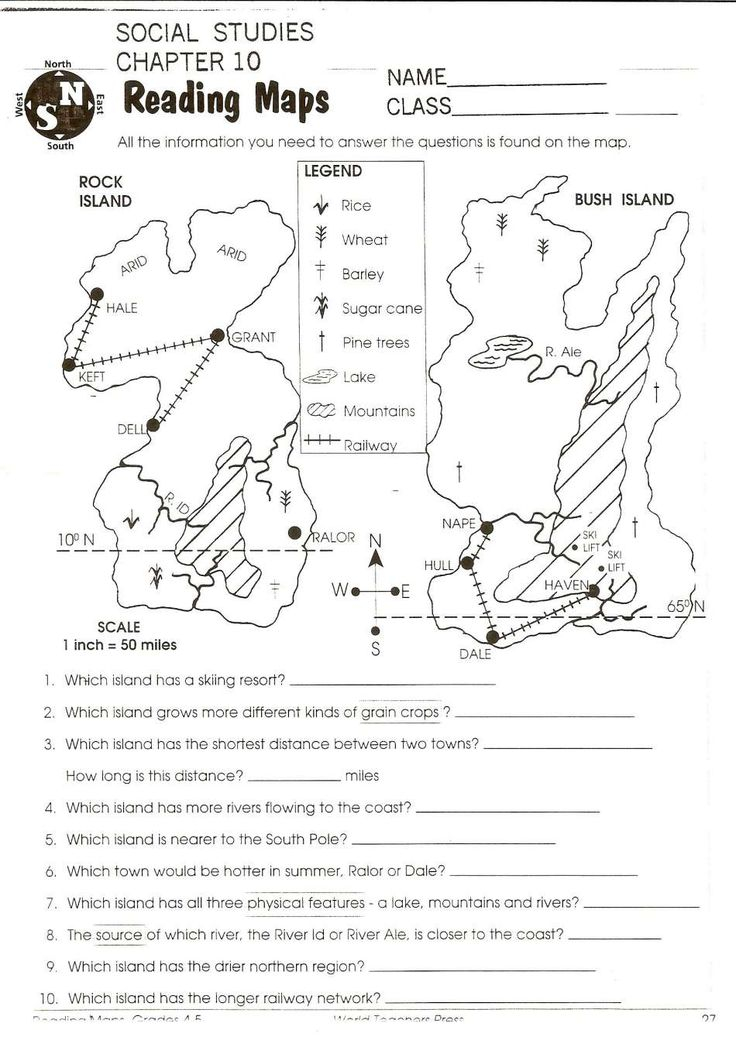 9 Map Reading Scale Worksheet Map Skills Worksheets 