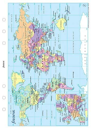 A5 World Map A5 Filofax World Map Wallpaper World 