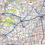 Arkansas State Map With Highways Topographic Map