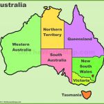 Australia States And Territories Map List Of Australia