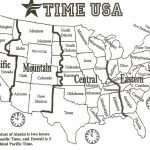 BLACK AND WHITE Us Time Zone Map Google Search Time