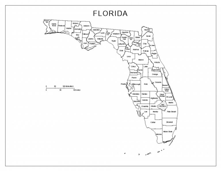 Blank Florida Map Autobedrijfmaatje In Florida Map