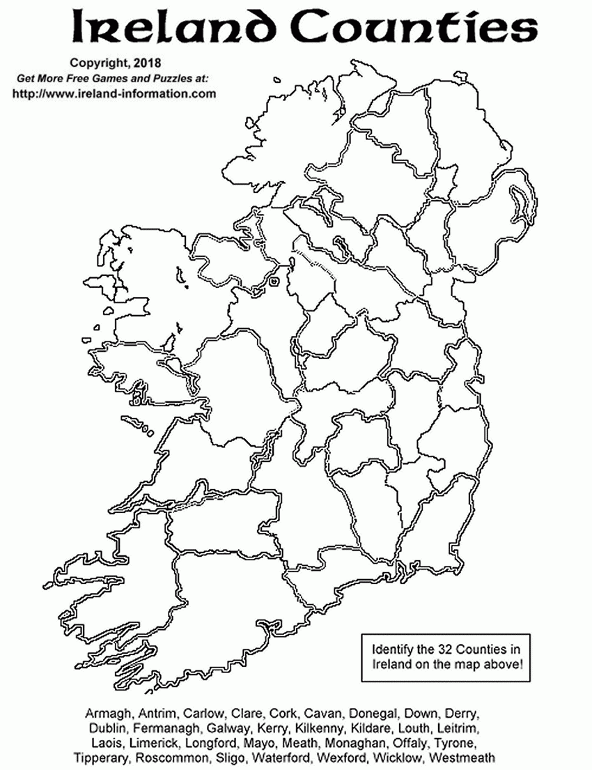 Blank Map Ireland Counties Blank Map Counties Of Ireland Blank Map Ireland Counties Blank Map Counties Of Ireland
