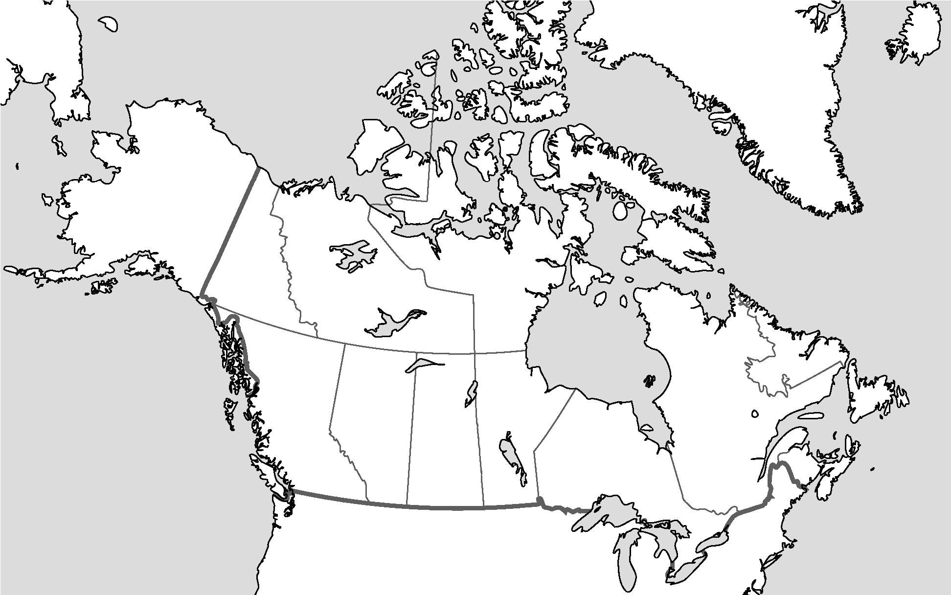Blank Map Of Canada With Great Lakes World 2018 Canada 