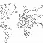 Blank Map Of The World With Countries And Capitals