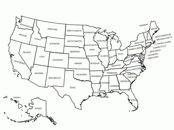 Blank Template Of The United States 1 PROFESSIONAL 