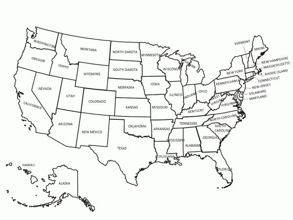 Blank Template Of The United States 1 PROFESSIONAL