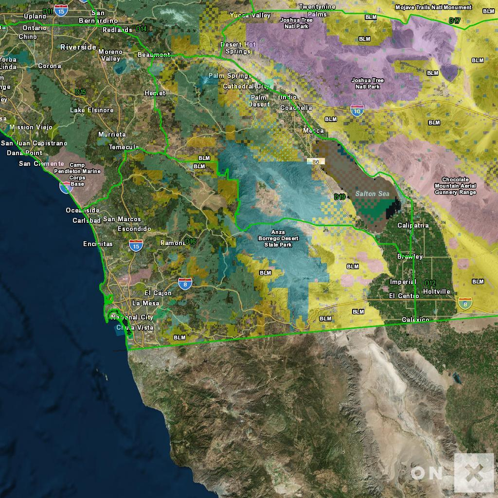 California Hunt Zone D14 Deer California Hunting Map 