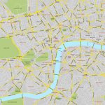 Central London Map Royalty Free Editable Vector Map