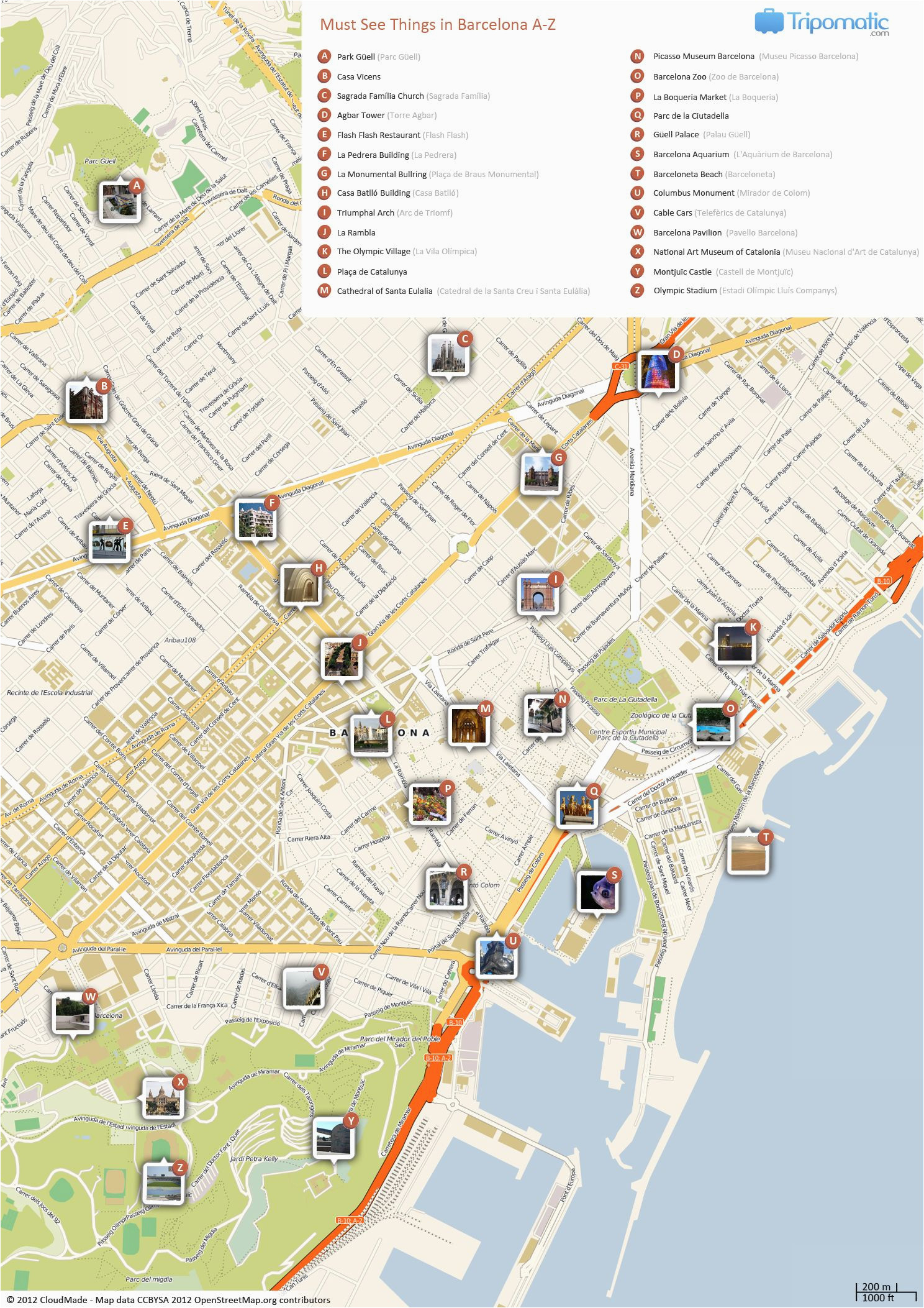 City Map Of Barcelona Spain Secretmuseum City Map Of Barcelona Spain Secretmuseum