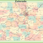 Colorado State Map With Counties And Cities Printable Map